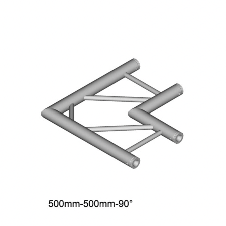 Structure alu échelle angle 90° 2 départs en L