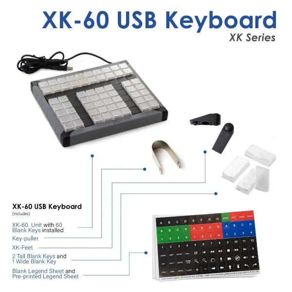 X-Keys XK-60 KVM Keyboard