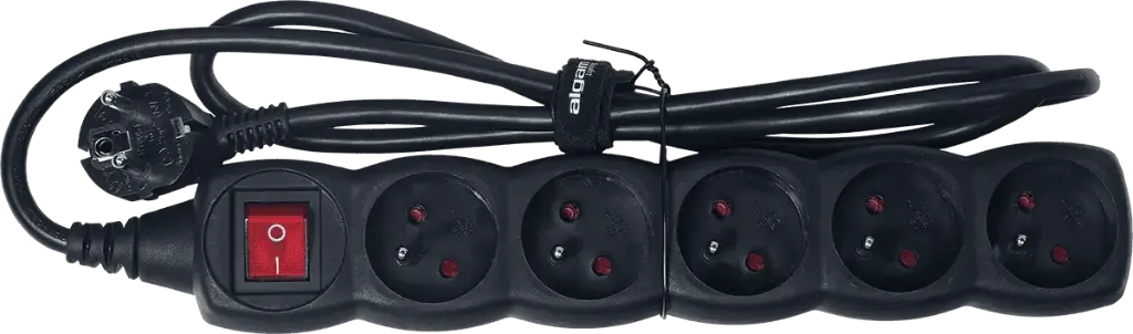 Multiprise 5PC 16A 3G1.5² 1,2m interrupteur