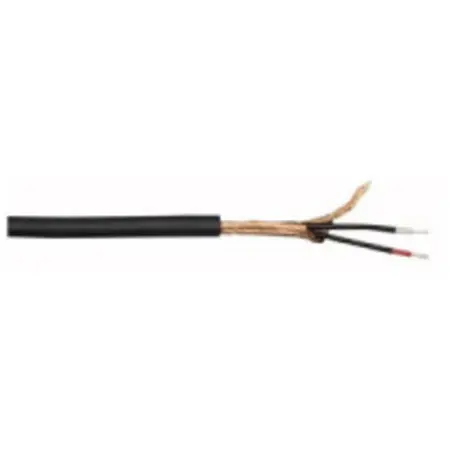 Cable Micro symetrique VIPER 2 conducteurs + masse noir au mètre