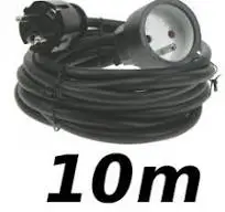 Cable électrique 10m 3G1.5² M/F IP44 étanche